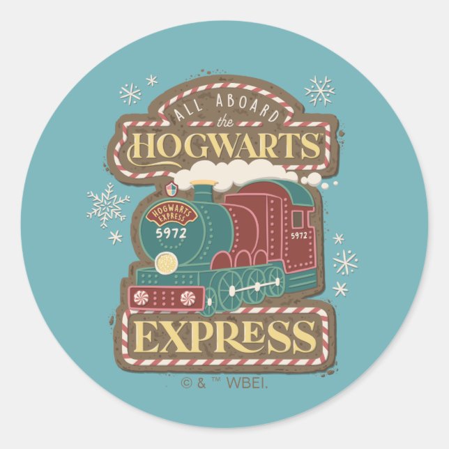 Pegatina Redonda Todas las cookies de los Navidades HOGWARTS™ Expre (Anverso)