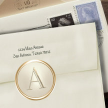 TODAS LAS INICIALES Monograma de Oro en Champagne