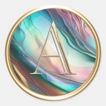 TODAS LAS INICIALES Monograma de oro sobre la Madr