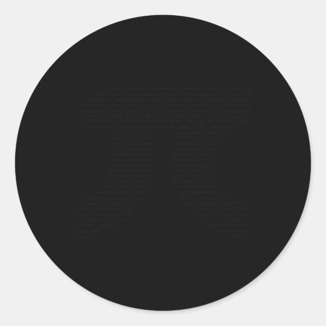 Pegatina Redonda Todas las mujeres del Día Pi (Anverso)