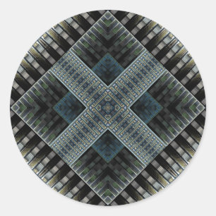 Pegatina Redonda Todo ese Purpurina