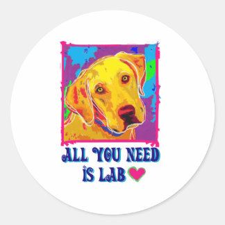 Pegatina Redonda Todo Lo Que Necesitas Es Laboratorio