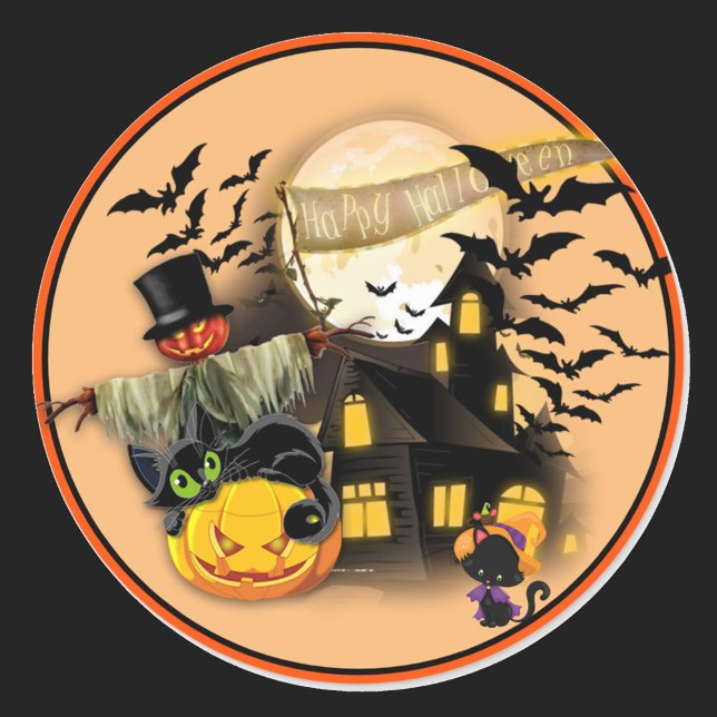 Pegatina Redonda Todo Pegatinas de Halloween conjunto de 20 vueltas (Subido por el creador)