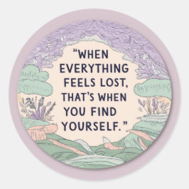 Pegatina Redonda Todo Pegatinas perdidos