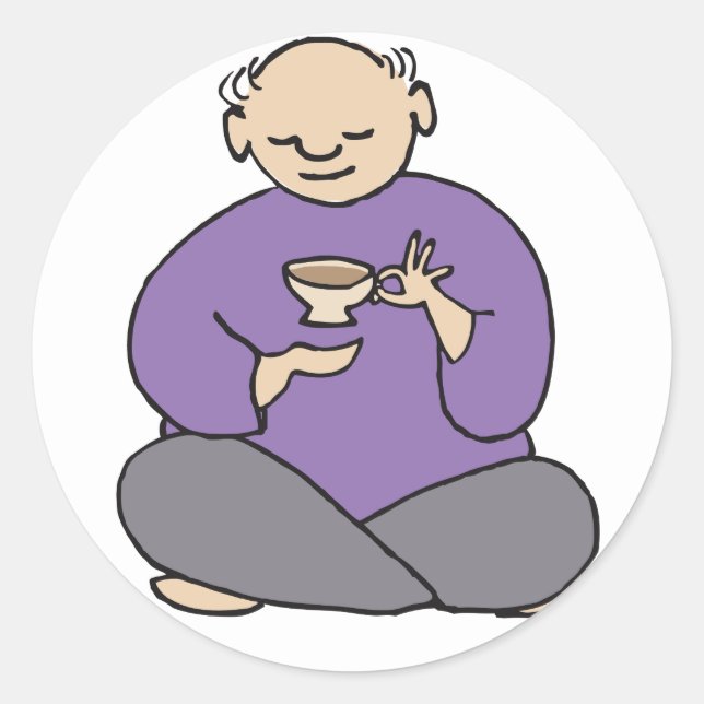 Pegatina Redonda Todo se trata de Fred (Anverso)