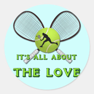 PEGATINA REDONDA TODO SE TRATA DEL AMOR