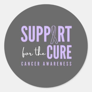Pegatina Redonda todos los conocimientos sobre el cáncer.support.cu