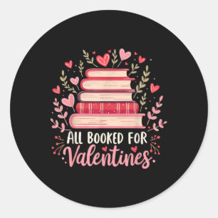 Pegatina Redonda Todos Los Cuadros Para Los Amantes Del Libro De Sa