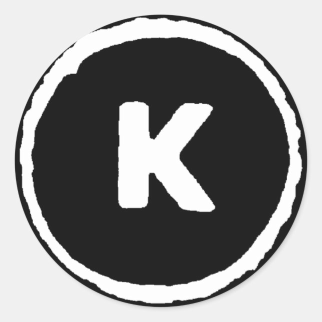 Pegatina Redonda Todos los derechos invertidos en negro para ti (Anverso)