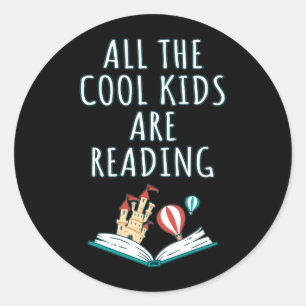 Pegatina Redonda Todos los niños de Guay están leyendo II