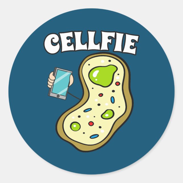 Pegatina Redonda Todos necesitan ciencia química biología física (Anverso)