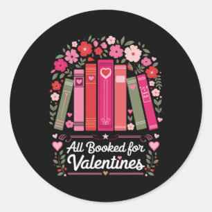 Pegatina Redonda Todos reservados para los amantes del libro de San