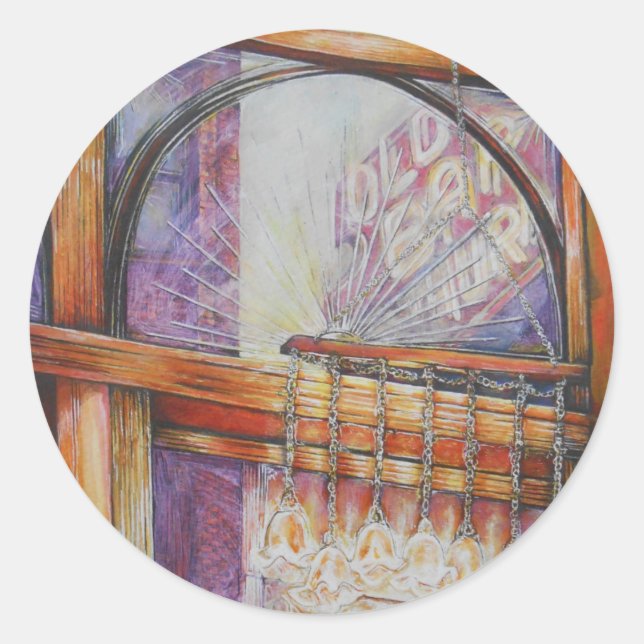 Pegatina Redonda Todos Somos Meses Volando A La Misma Luz. (Anverso)