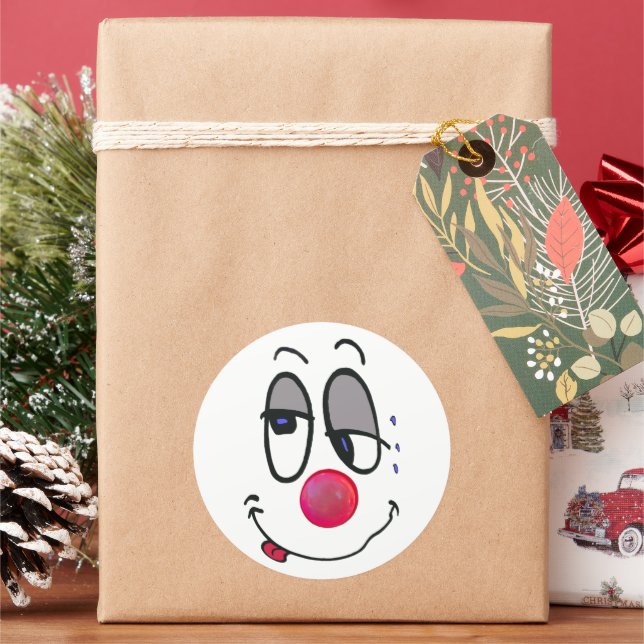 Pegatina Redonda Todos soy sonrisas. (Vacaciones)