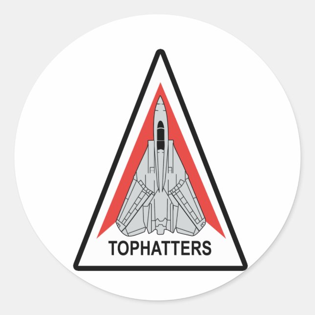 Pegatina Redonda Tofatters VF-14 (Anverso)