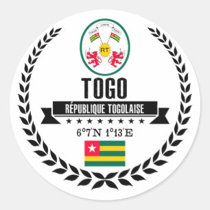 Pegatina Redonda Togo
