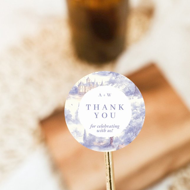 Pegatina Redonda Toile de jouy Art Round Sticker (Subido por el creador)