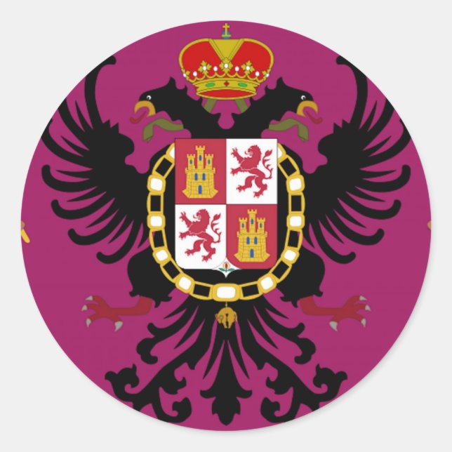 Pegatina Redonda Toledo, España (Anverso)