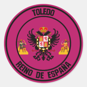 Pegatina Redonda Toledo Round Emblem