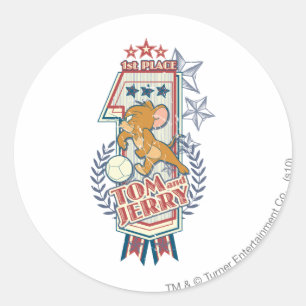 Pegatina Redonda Tom y Jerry 1er lugar 2