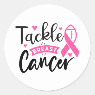 Pegatina Redonda Toma conciencia sobre el cáncer de mama