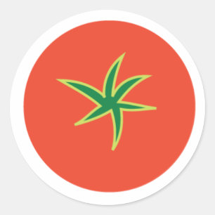 Pegatina Redonda Tomate