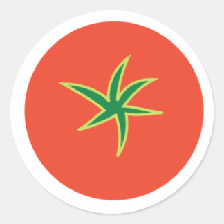 Pegatina Redonda Tomate