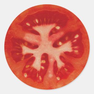 Pegatina Redonda Tomate