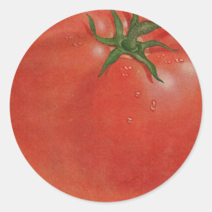 Pegatina Redonda tomate