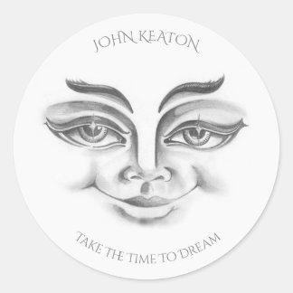 Pegatina Redonda Tómate El Tiempo Para Soñar Pegatinas