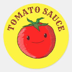 Pegatina Redonda Tomate Personalizado lindo