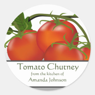 Pegatina Redonda Tomato Chutney