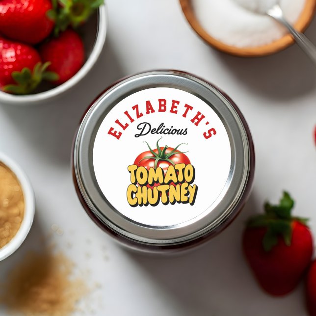 Pegatina Redonda Tomato Chutney (Subido por el creador)