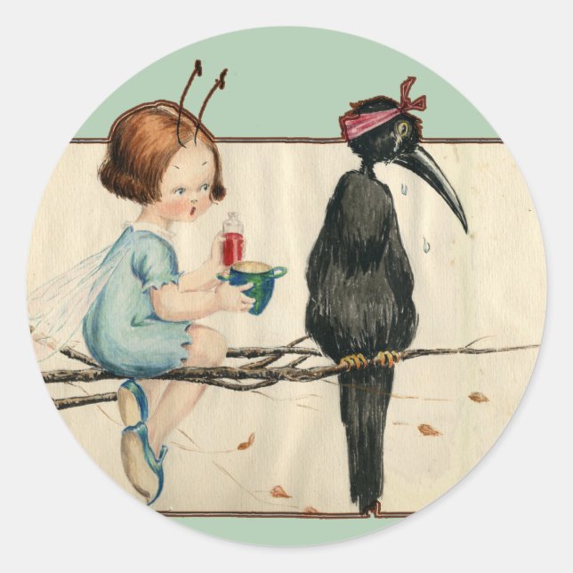 Pegatina Redonda Tome su medicamento (Anverso)