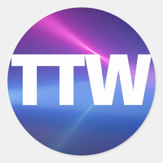 Pegatina Redonda Tomen A Los Pegatinas De W (Anverso)