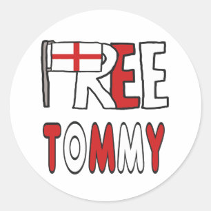 Pegatina Redonda Tommy libre