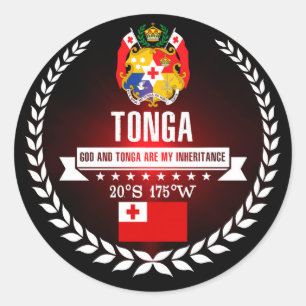 Pegatina Redonda Tonga