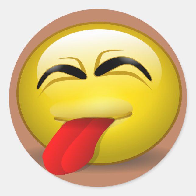 Pegatina Redonda Tonga fuera (Anverso)