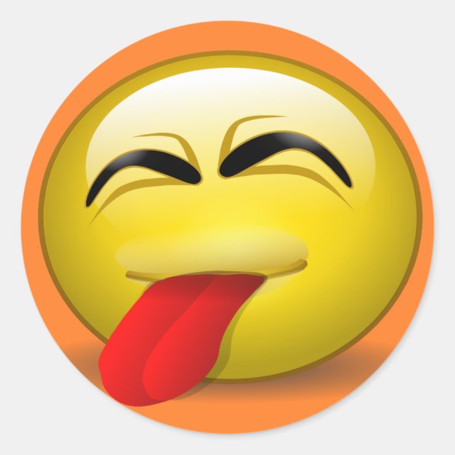 Pegatina Redonda Tonga fuera (Anverso)