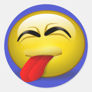 Pegatina Redonda Tonga fuera