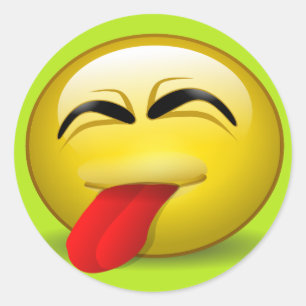 Pegatina Redonda Tonga fuera