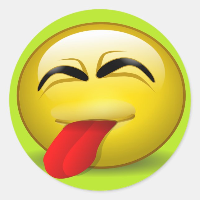 Pegatina Redonda Tonga fuera (Anverso)