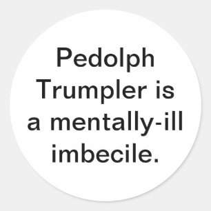 Pegatina Redonda Tonto Pedolph Trumpler Nueces Hankamer Artjunkhaus