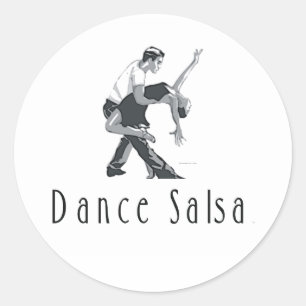 Pegatina Redonda TOP Dance Salsa