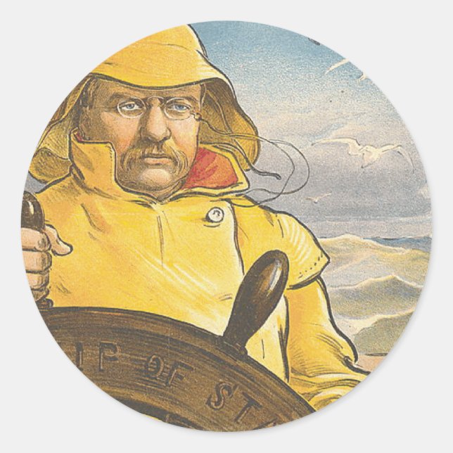 Pegatina Redonda TOP Seafarer (Anverso)