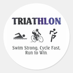 Pegatina Redonda TOP Triathlon