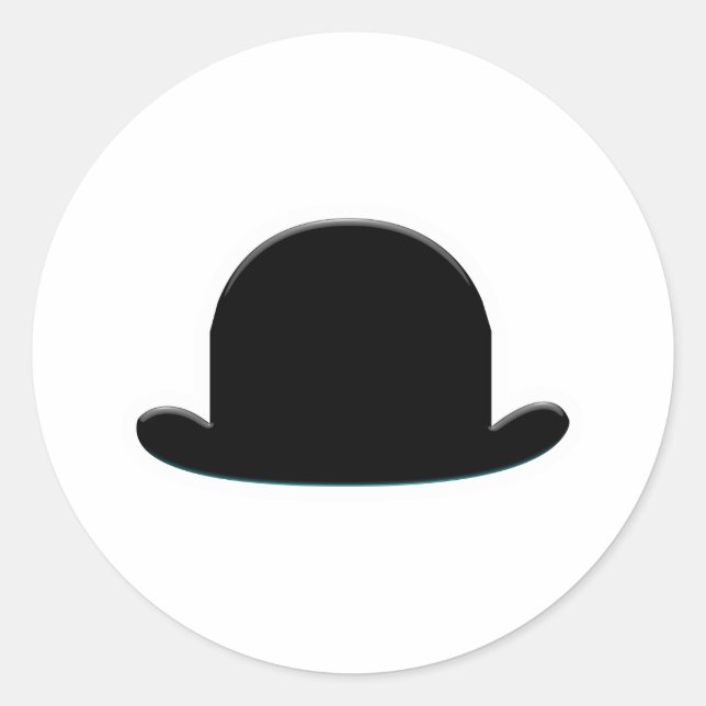 Pegatina Redonda Tophat (Anverso)
