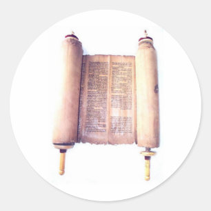 PEGATINA REDONDA TORAH
