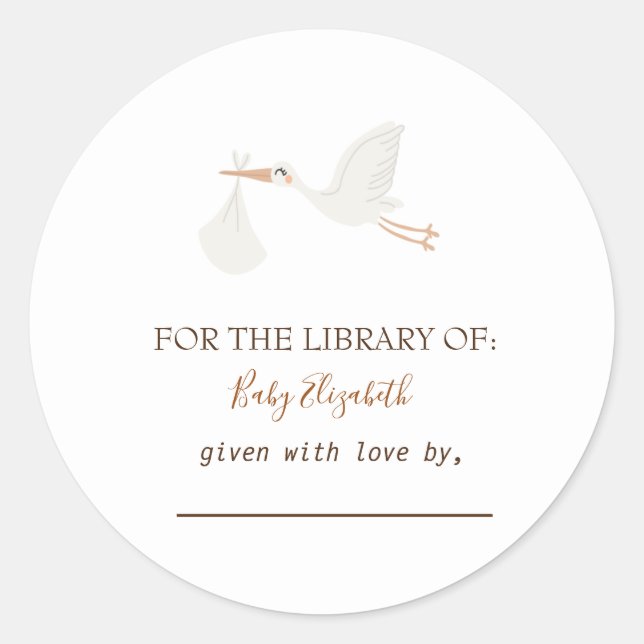 Pegatina Redonda Tormenta Cute Adorable (Anverso)