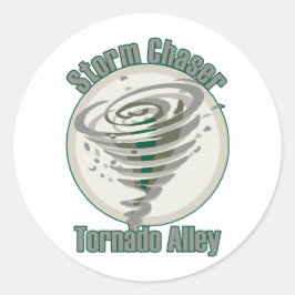 Pegatina Redonda Tornado Alley